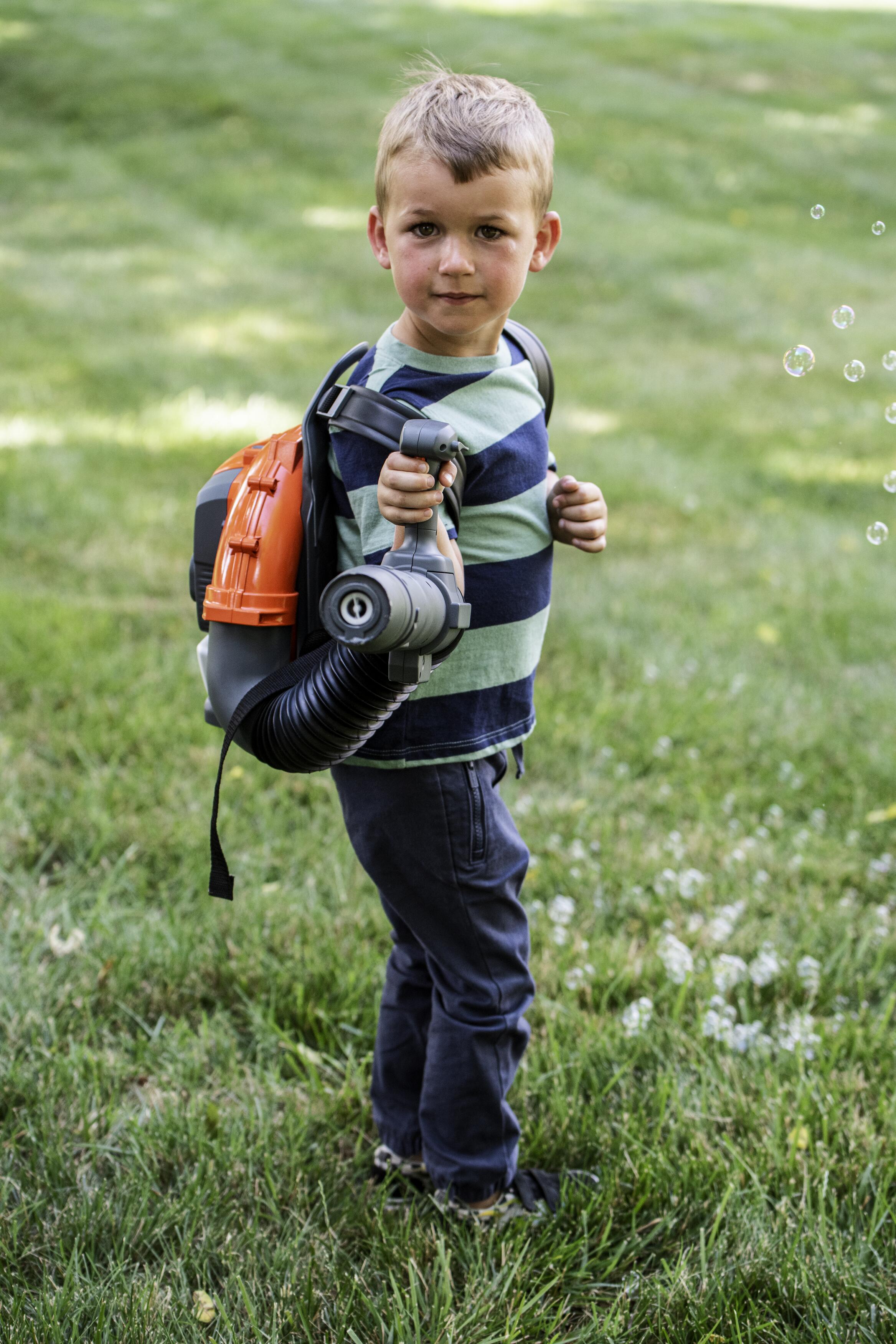 Spielzeug Rückentragbares Blasgerät mit Seifenblasen