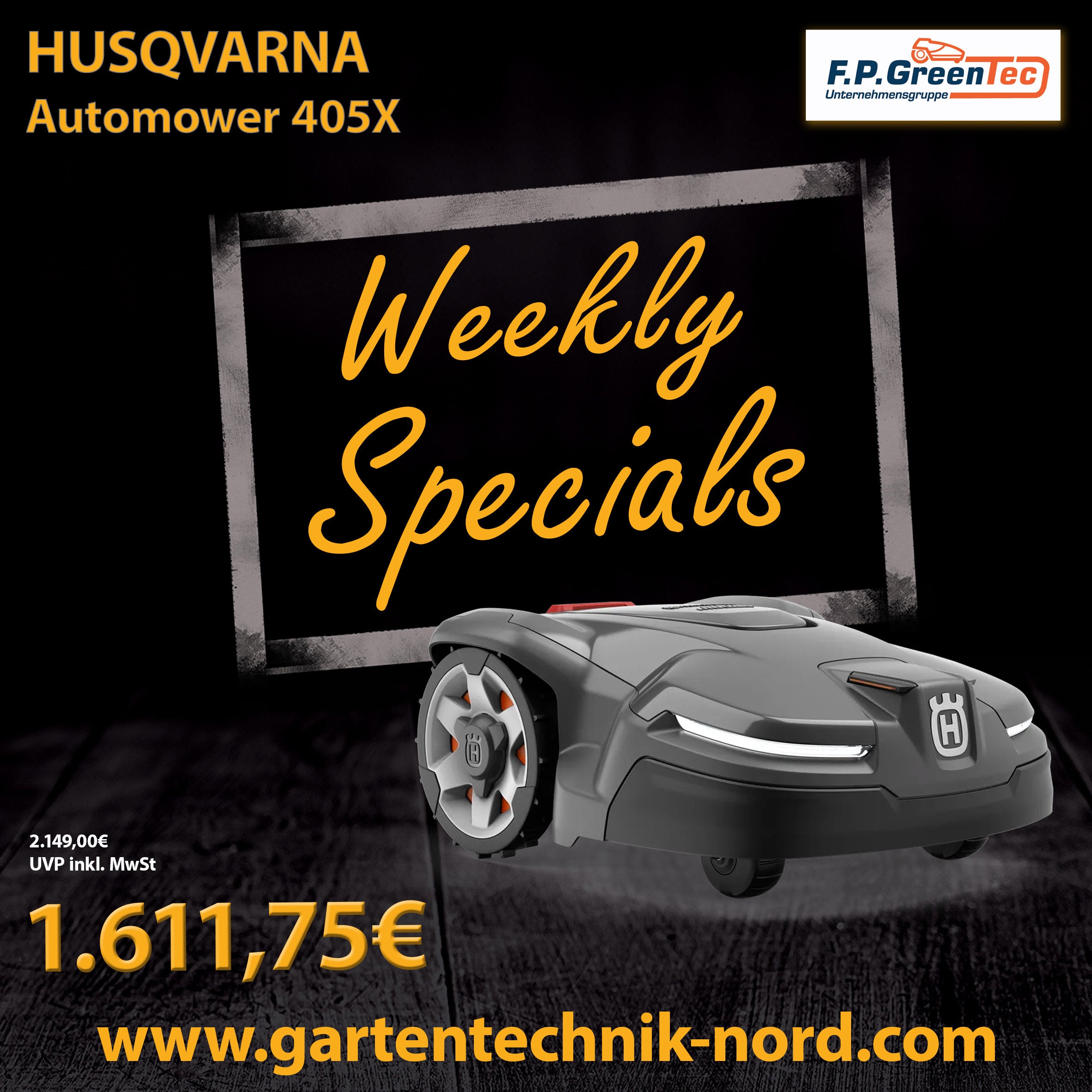 Husqvarna Automower® 405X - Black Friday Aktion